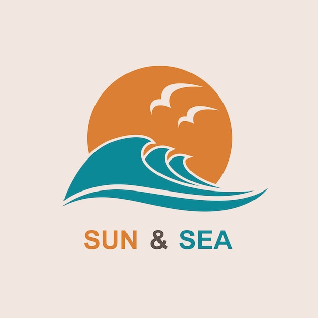 sun and sea icon