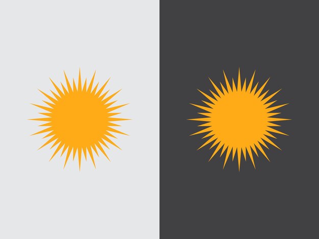 太陽のシンプルなアイコンコレクション ベクトルイラスト