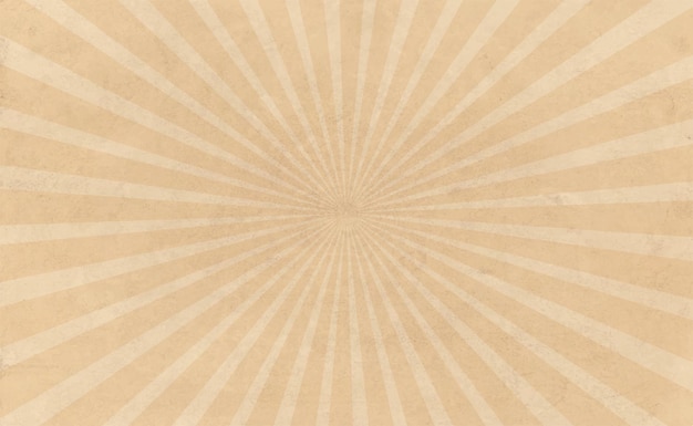 Sun sunburst texture vintage grungy beige abstract background old brown paper in retro style