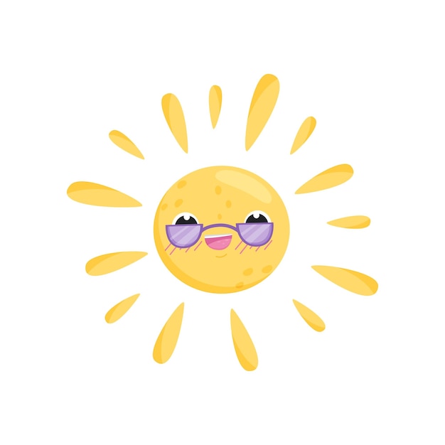 白色背景夏日概念上的太陽眼鏡