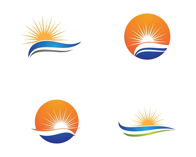 Sun symbol illustration design