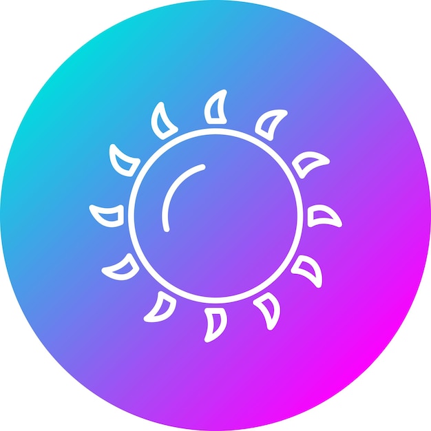 Sun vector icon Can be used for Space Technology iconset