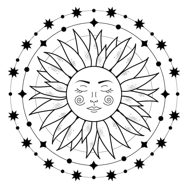 Sun vector icon design Flat icon of sun