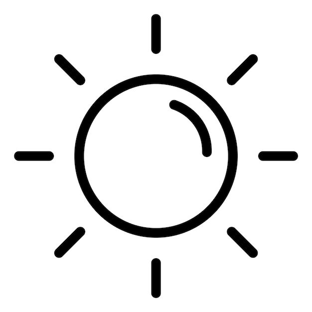 Sun Vector Icon Design Illustratie