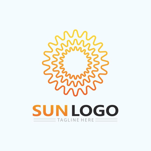 Vector sun vector illustration icon