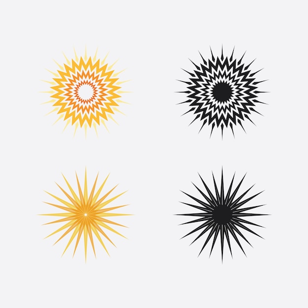 Vector sun vector illustration icon