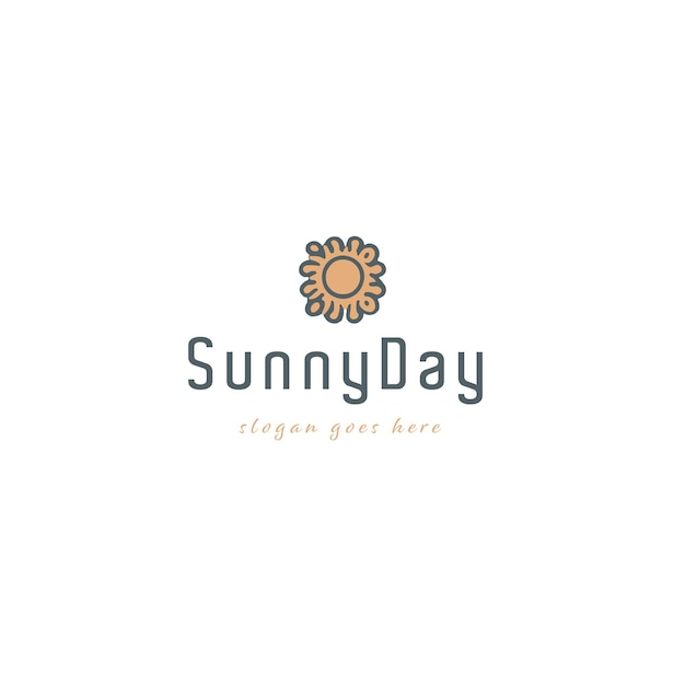 Vector sun vector logo design