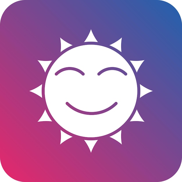 a sun with a blue and pink border and a blue and red and purple background