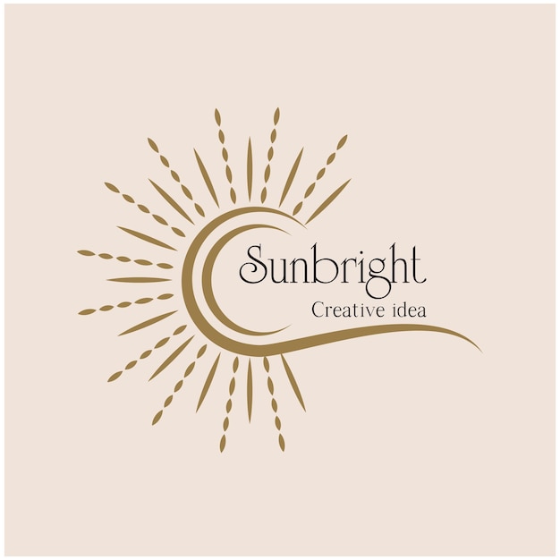 Sunbright zonneschijn zonlicht icoon vector plat ontwerp