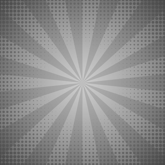 Sunburst abstract grey background