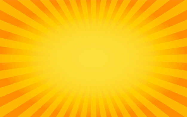 Sunburst background orange