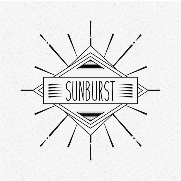 sunburst frame design