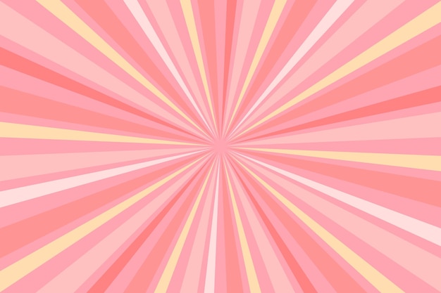 Sunburst geometric Ray star Background with trendy pastel colors