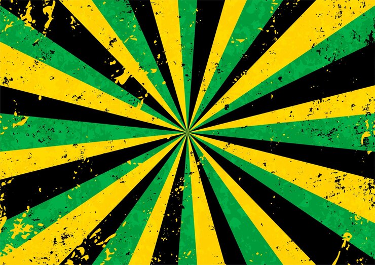 Sunburst with grunge texture background