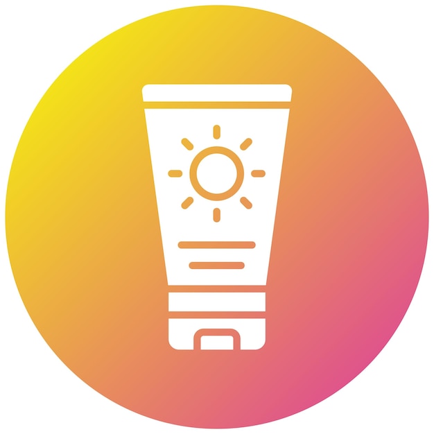 Вектор Иллюстрация дизайна иконы suncream vector