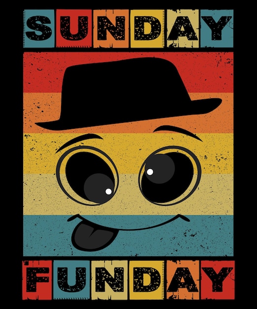 Sunday Funday Weekend T-Shirt ontwerp