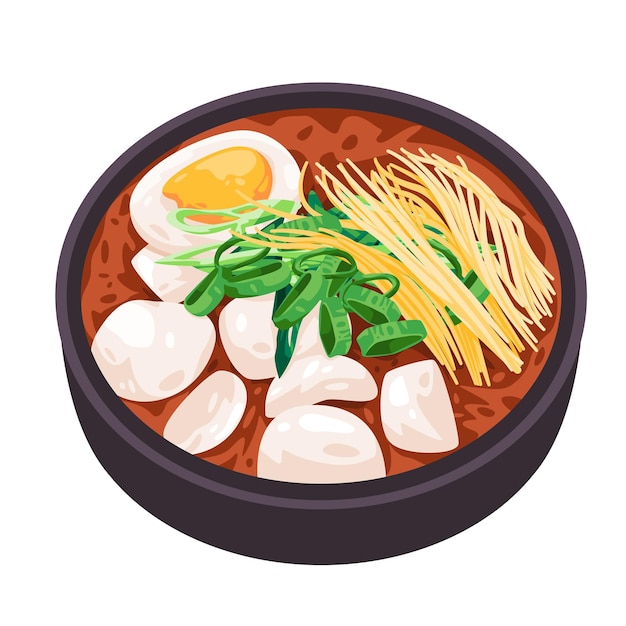 Sundubujigae sojabonen soep groente ei zuid-koreaanse gerechten