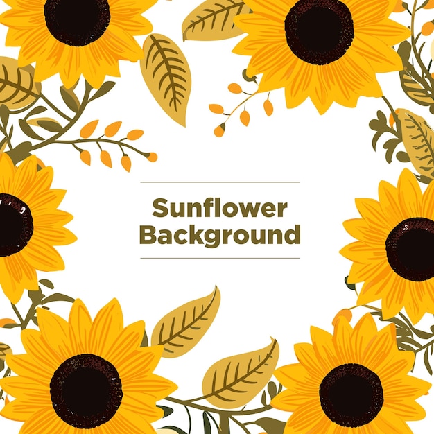 Sunflower Background Border 4k perfect