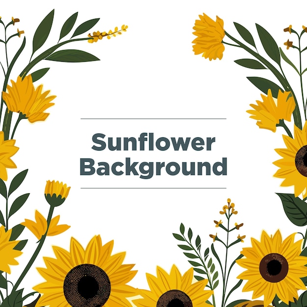 Sunflower border design pattern 4k