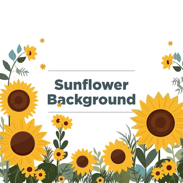 sunflower border design pattern 4K