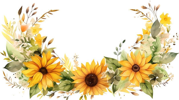 sunflower border design