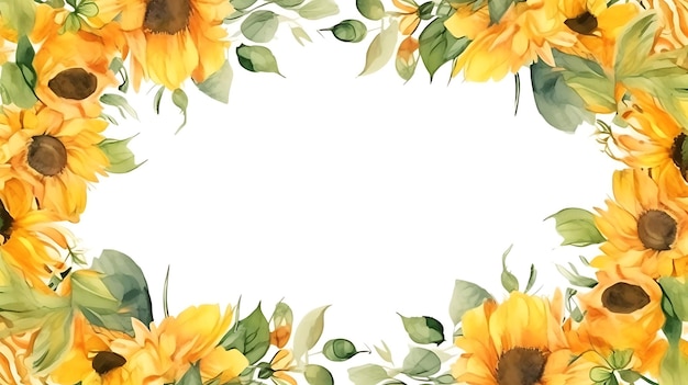 sunflower border design