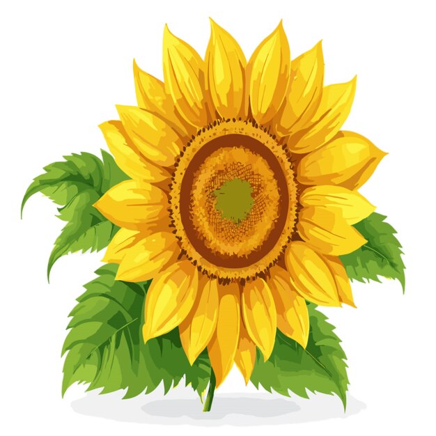 Vector sunflower clippart vector