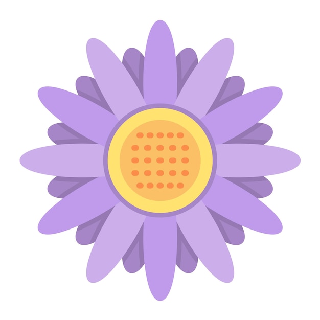 Sunflower Flat Illustration