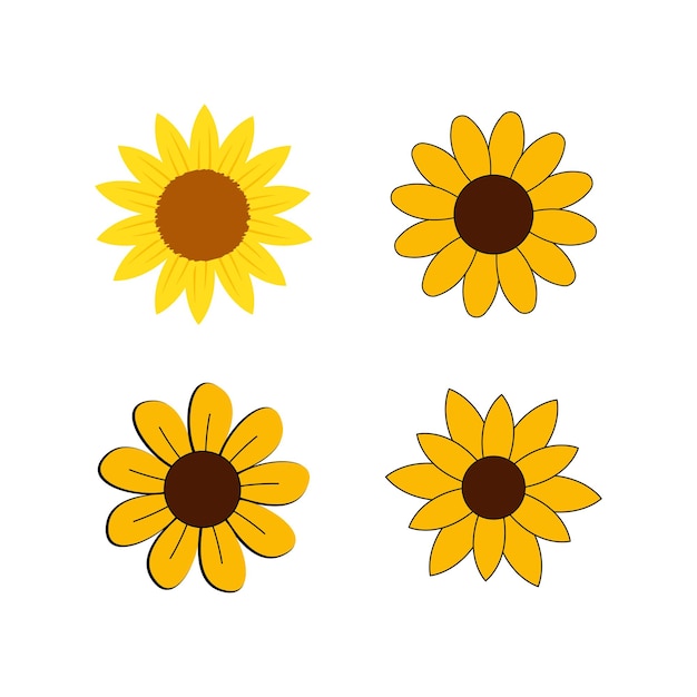 Sunflower graphic design template vector