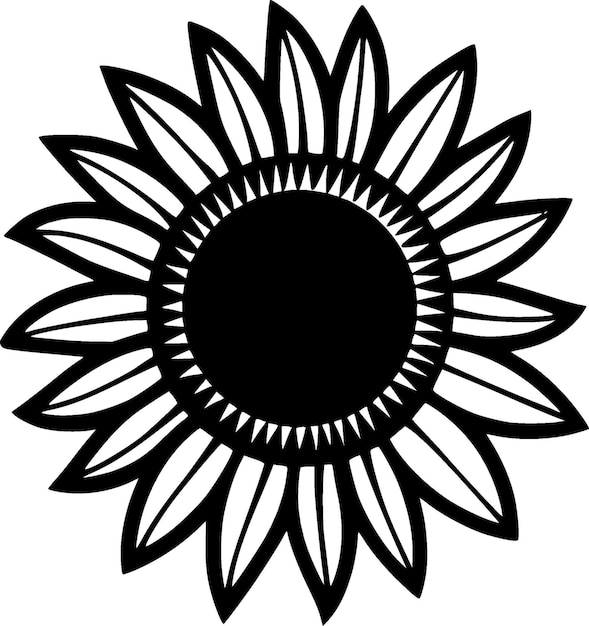 Sunflower High Quality Vector Logo Vector illustration ideal for Tshirt graphic