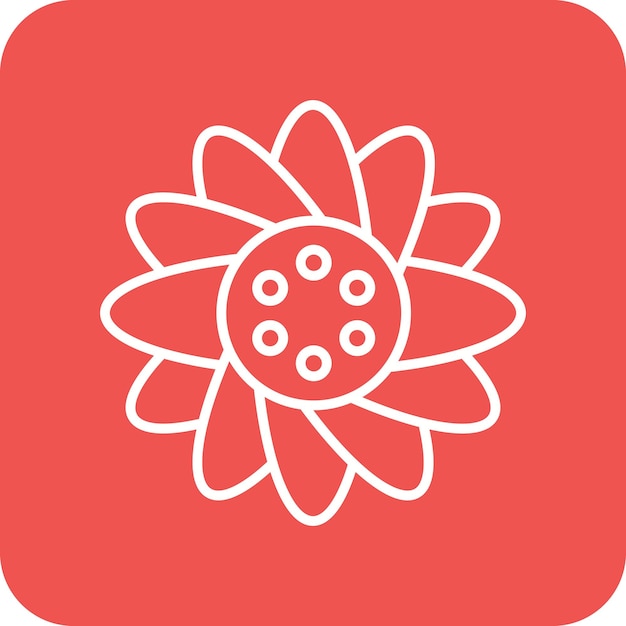 Sunflower icon vector image Can be used for Spring