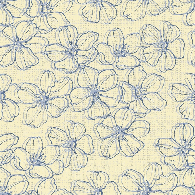 Sunflower seamless patterns