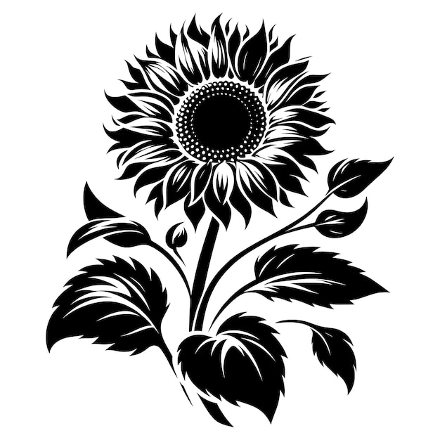 Sunflower SVG Sunflower Cricut Sunflower Clipart Sunflower Cut File SVG-bestanden voor Cricut