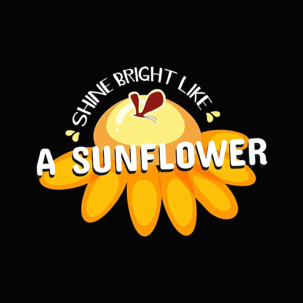 Sunflower T-shirt Design