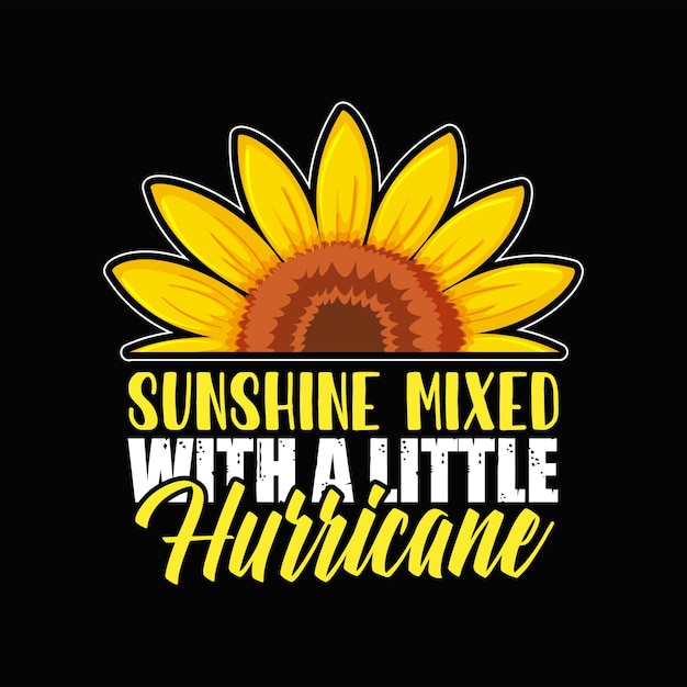 Sunflower t-shirt design