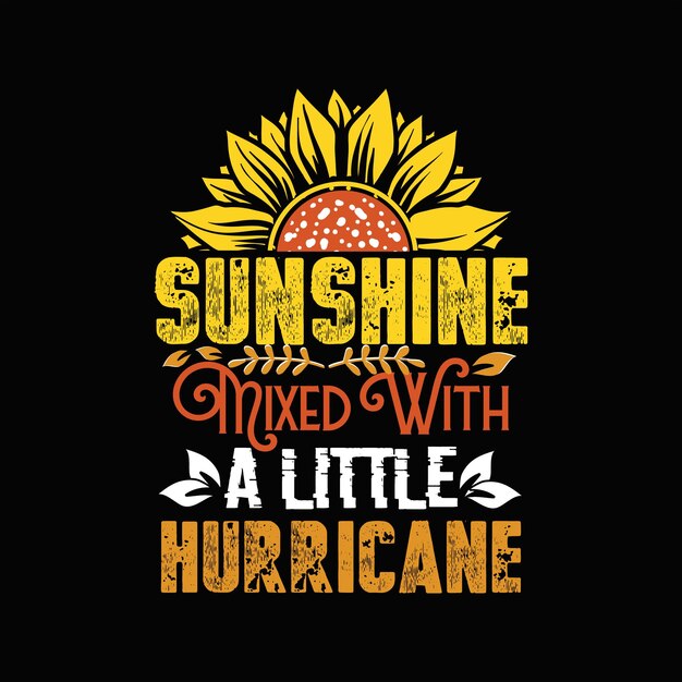 Sunflower T-shirt Design