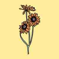 Vector sunflower