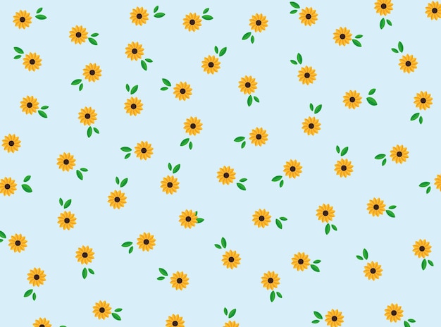 sunflowers vector background