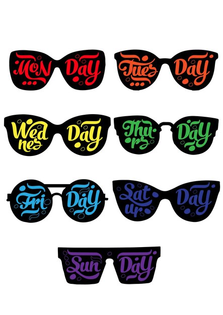 Vector sunglasses day