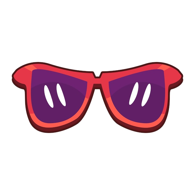 Vector sunglasses icon cartoon style vector illustration icon for web design element