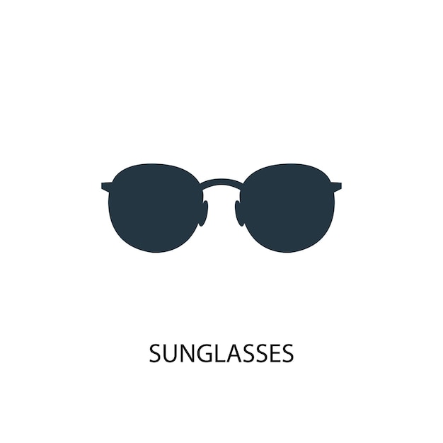 Icona di occhiali da sole. illustrazione semplice dell'elemento. occhiali da sole concept design simbolo della collezione beach. può essere utilizzato per web e mobile.
