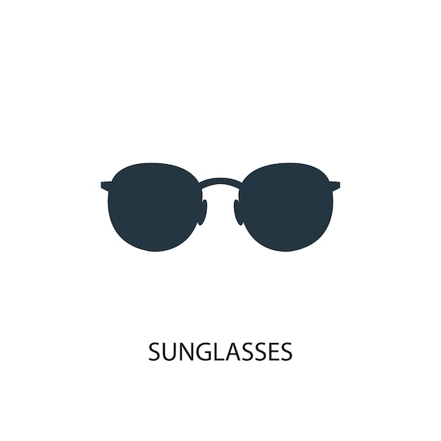 Sunglasses icon. simple element illustration. sunglasses concept symbol design from beach collection. can be used for web and mobile.