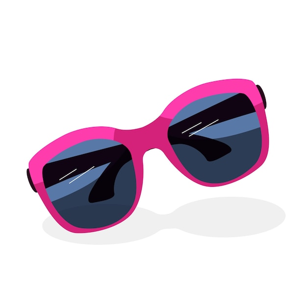 Sunglasses pink with dark lenses