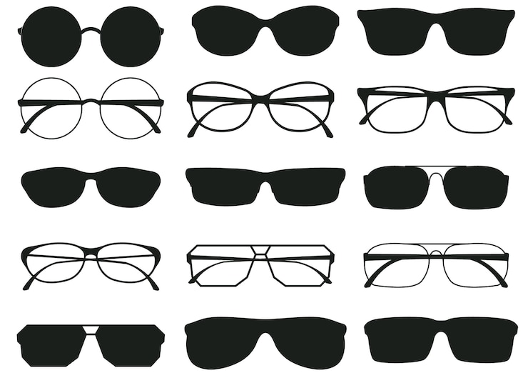 Vector sunglasses silhouette