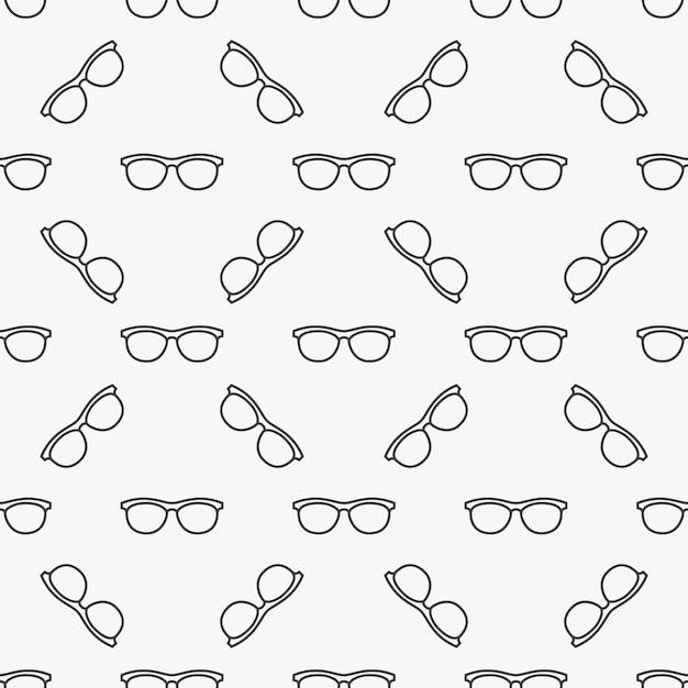 Sunglasses vector pattern - seamless background