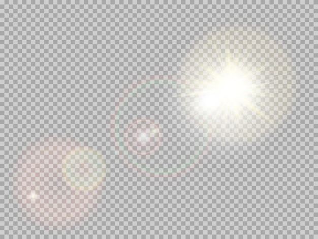 Vector sunlight special lens flare.