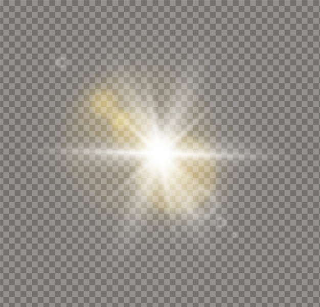 Sunlight a translucent special design of the light effect.blur in the light of radiance. Isolated sunlight transparent background.