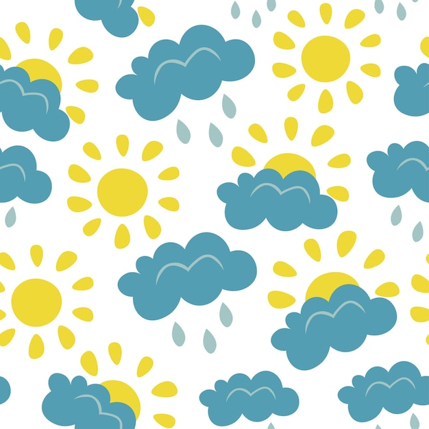 Sunny rainy day pattern