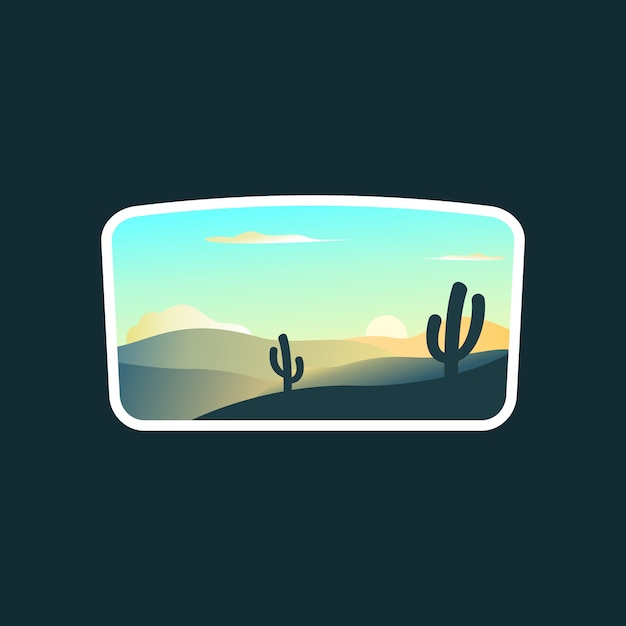 Sunrise landscape logo 