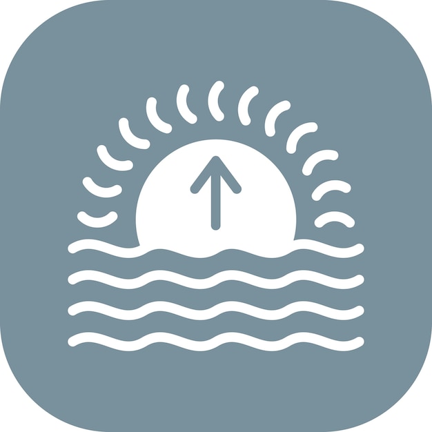 天気アイコンセットの日の出ベクトルアイコンのイラスト